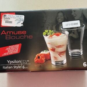 Set of 6 Rocco Bormioli Ypsilon Amuse Bouche Cups - New in Box!